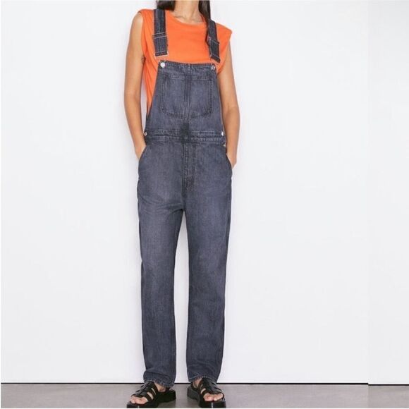Frame NWT Classic Overalls in Blackwater Size XS - Picture 5 of 10